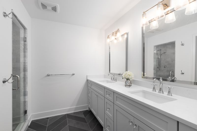 Dual Vanity with Modern Fixtures